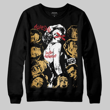 Jordan 12 Retro 'Taxi' 2025 DopeSkill Sweatshirt Built Different Graphic Streetwear - Black