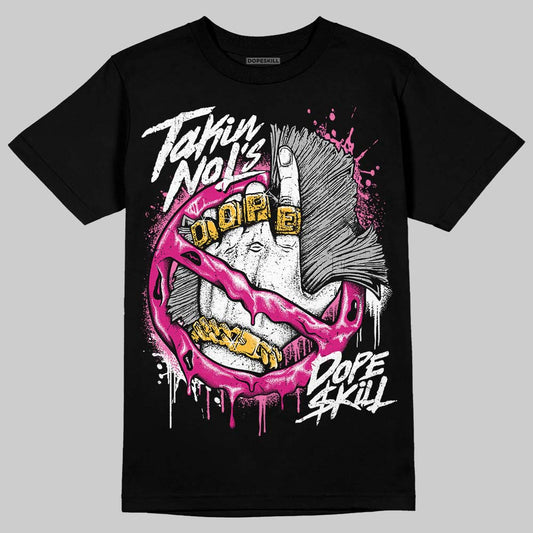 Rick Owens Pink Leather Low Sneakers DopeSkill T-Shirt Takin No L's Graphic Streetwear - Black