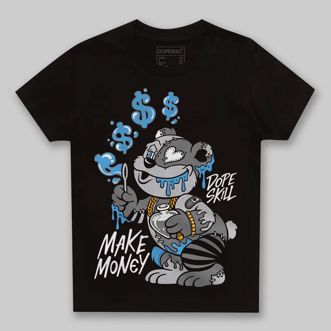 Grey Sneakers DopeSkill Toddler Kids T-shirt Make Money Graphic Streetwear - Black