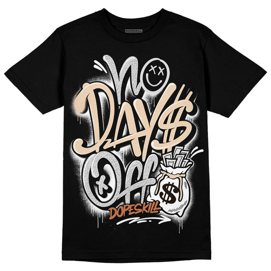 Jordan 3 Craft “Ivory” DopeSkill T-Shirt No Days Off Graphic Streetwear  - Black