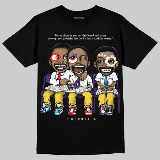 Jordan 12 “Field Purple” DopeSkill T-Shirt First Sunday Graphic Streetwear - Black