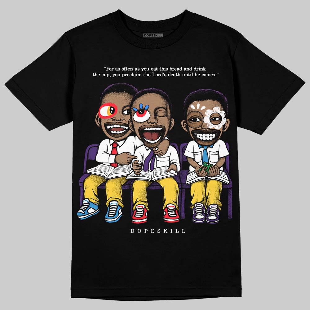 Jordan 12 “Field Purple” DopeSkill T-Shirt First Sunday Graphic Streetwear - Black