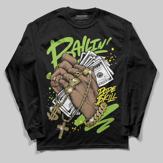 Neon Green Sneakers DopeSkill Long Sleeve T-Shirt Always Ballin' Graphic Streetwear - black