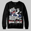 Jordan 1 High OG Rare Air "Deep Royal Blue" DopeSkill Sweatshirt Born To Be Rich Graphic Streetwear - Black