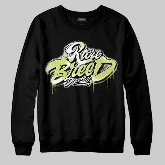 Jordan 5 “Luminous Green” DopeSkill Sweatshirt Rare Breed Type Graphic Streetwear - Black