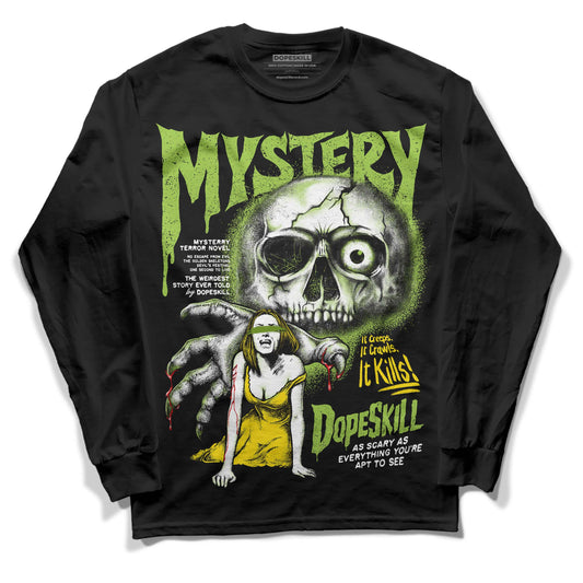 Dunk Low 'Chlorophyll' DopeSkill Long Sleeve T-Shirt Mystery Ghostly Grasp Graphic Streetwear - Black