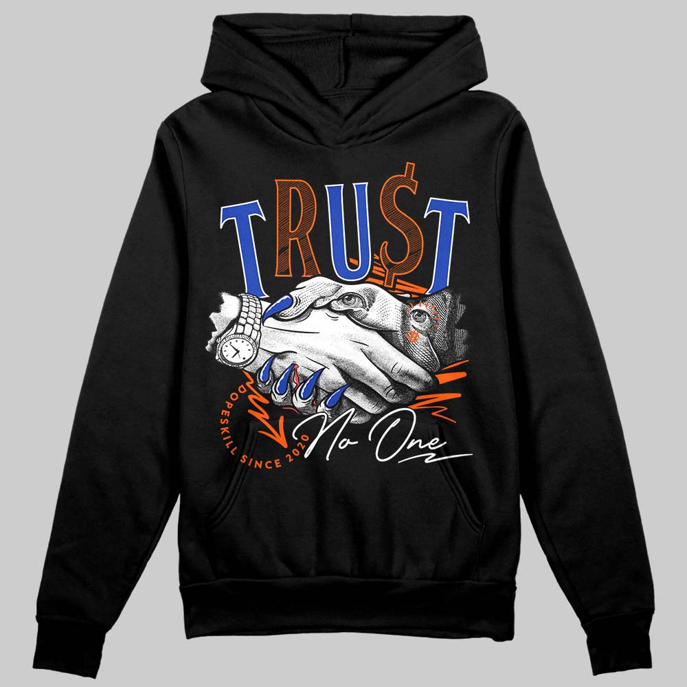 Dunk Low Futura Orange Blaze DopeSkill Hoodie Sweatshirt Trust No One Graphic Streetwear - Black
