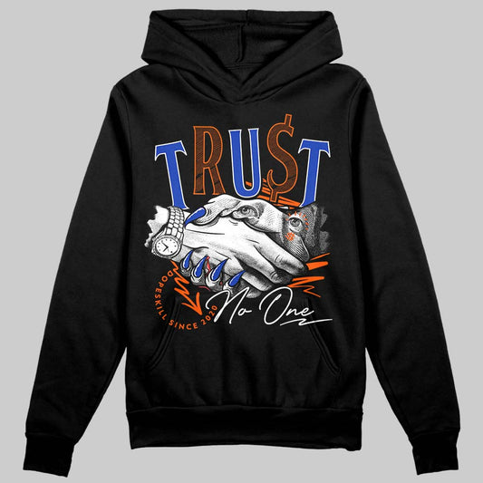Dunk Low Futura Orange Blaze DopeSkill Hoodie Sweatshirt Trust No One Graphic Streetwear - Black