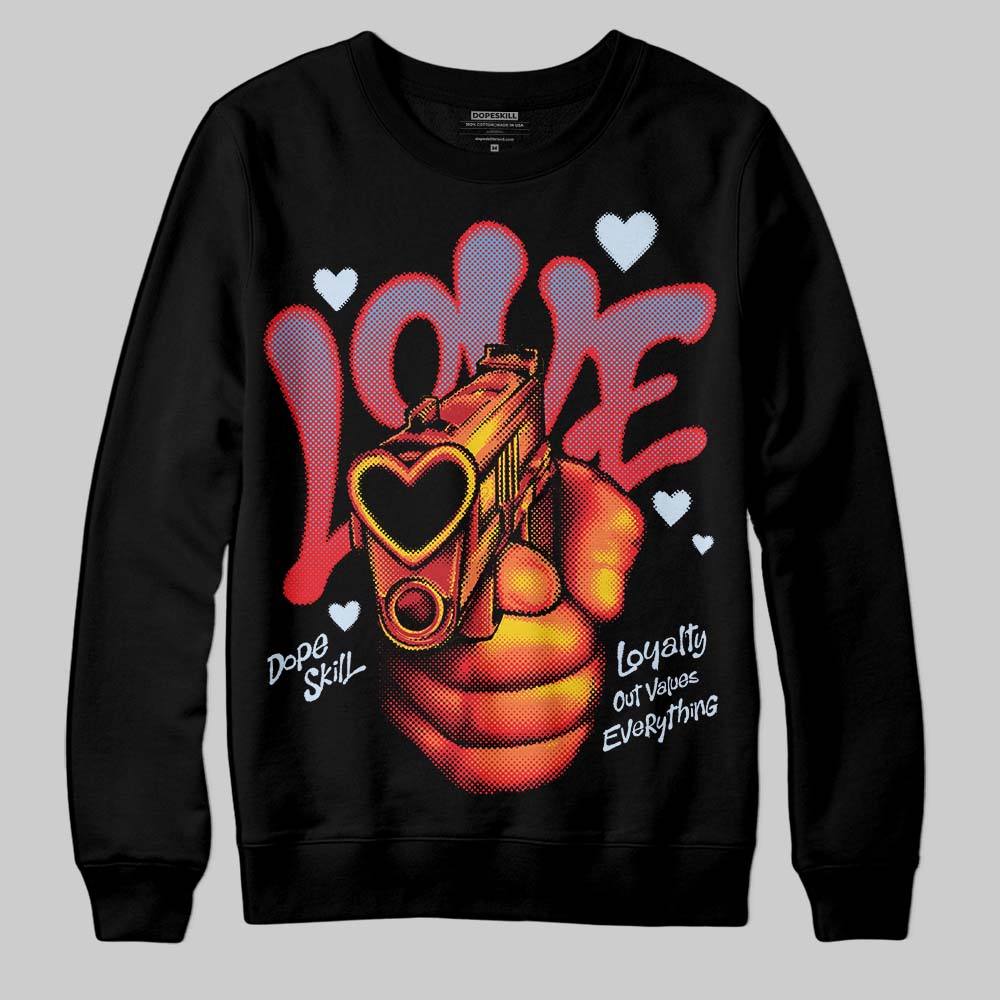 Jordan 11 Retro Cherry DopeSkill Sweatshirt Love Shot Graphic Streetwear - Black