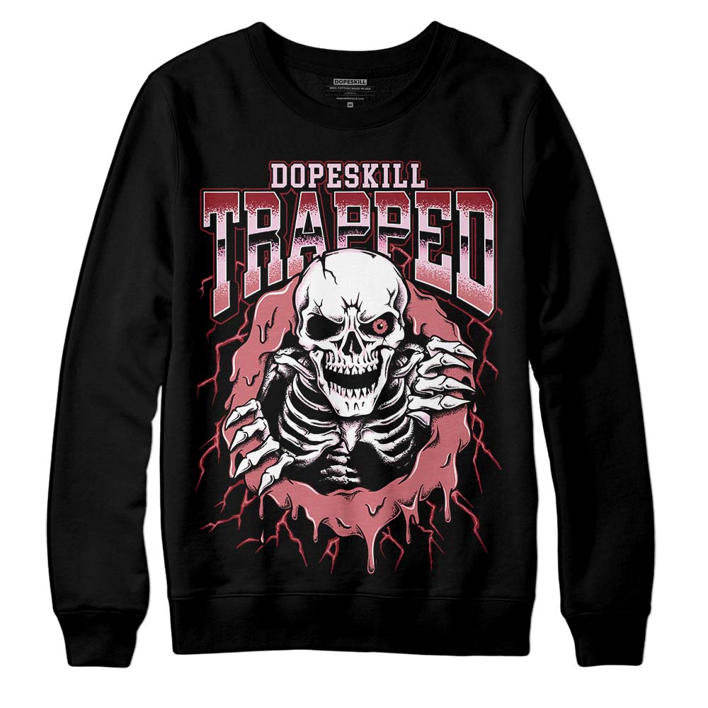 Valentine's Day Collection DopeSkill Sweatshirt Trapped Halloween Graphic Streetwear - Black