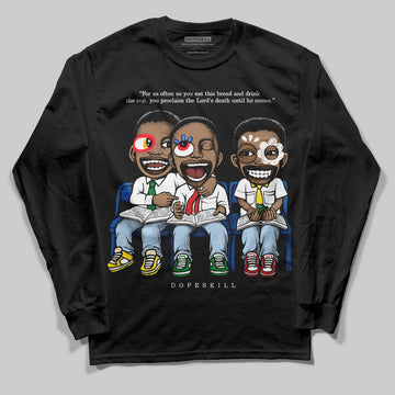 Jordan 11 Low “Space Jam” DopeSkill Long Sleeve T-Shirt First Sunday Graphic Streetwear - Black