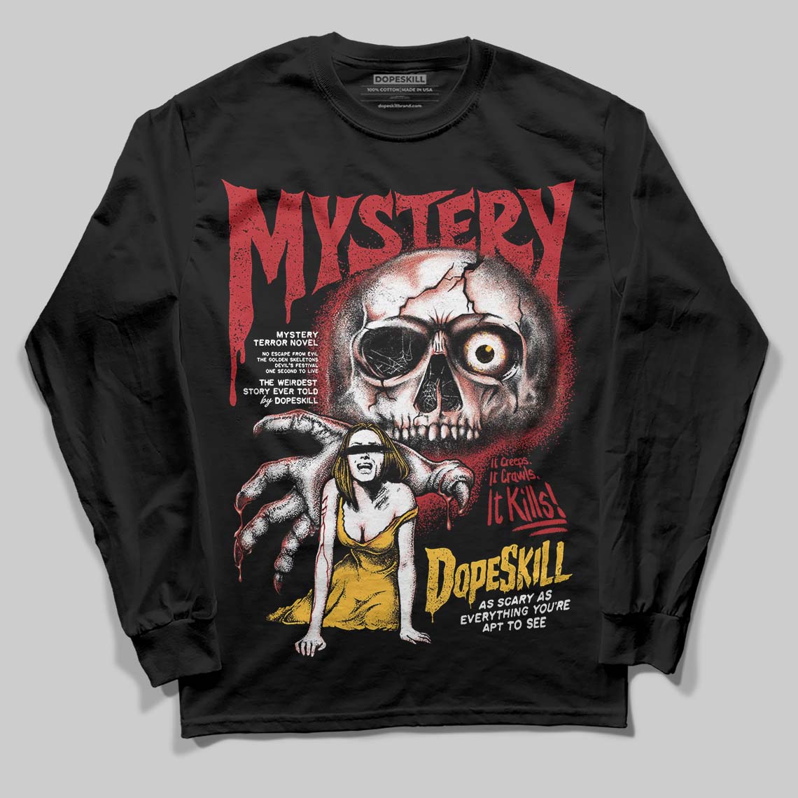 Jordan 14 Golf “Last Shot” DopeSkill Long Sleeve T-Shirt Mystery Ghostly Grasp Graphic Streetwear - Black