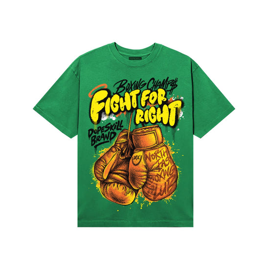 Green Sneakers DopeSkill T-Shirt Fight For Right Graphic Streetwear - Irish Green