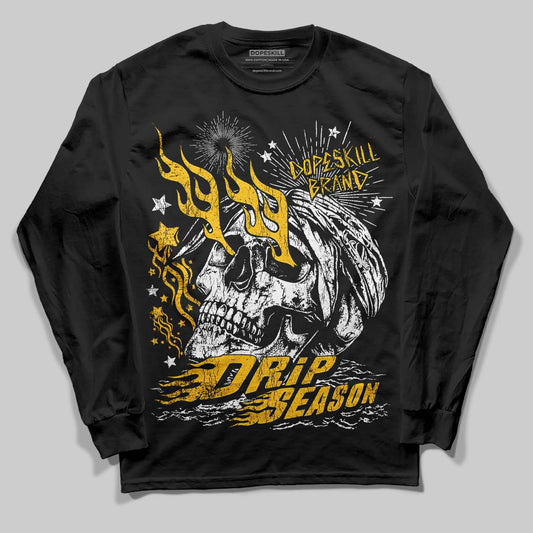 Yellow Sneakers DopeSkill Long Sleeve T-Shirt Drip Season Graphic Streetwear - black