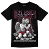 Jordan 5 Retro Burgundy (2023) DopeSkill T-Shirt Real Lover Graphic Streetwear - Black