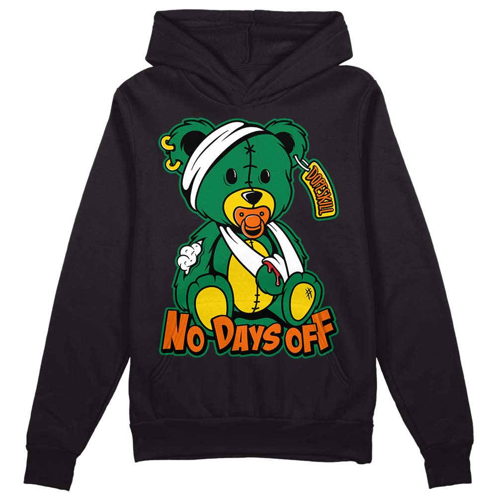 Green Sneakers DopeSkill Hoodie Sweatshirt Hurt Bear Graphic Streetwear - Black