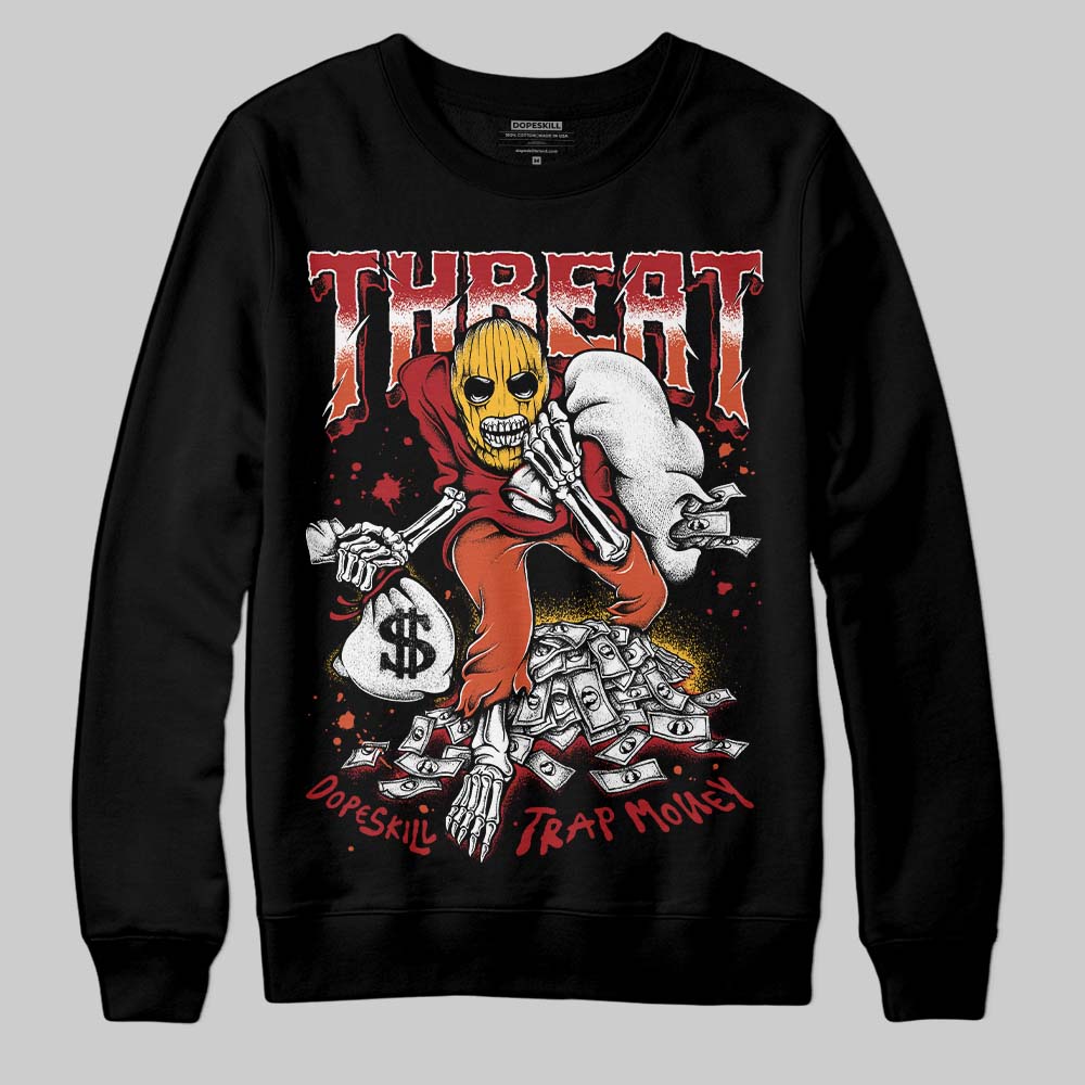 Nigel Sylvester x Air Jordan 4 ‘Brick by Brick’ DopeSkill Sweatshirt Threat Graphic Streetwear - Black