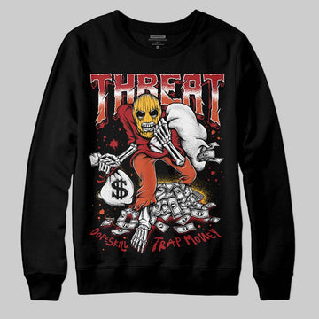 Nigel Sylvester x Air Jordan 4 ‘Brick by Brick’ DopeSkill Sweatshirt Threat Graphic Streetwear - Black