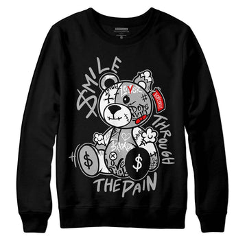 Jordan 1 Low OG “Shadow” DopeSkill Sweatshirt Smile Through The Pain Graphic Streetwear - Black