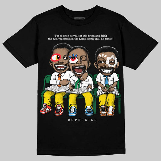 Dunk Low Reverse Brazil DopeSkill T-Shirt First Sunday Graphic Streetwear - Black
