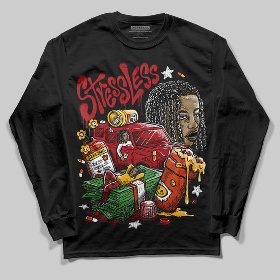 Nigel Sylvester x Air Jordan 4 ‘Brick by Brick’ DopeSkill Long Sleeve T-Shirt Stressless Graphic Streetwear - Black