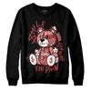 Jordan 13 “Dune Red” DopeSkill Sweatshirt Smile Through The Pain Graphic Streetwear - Black