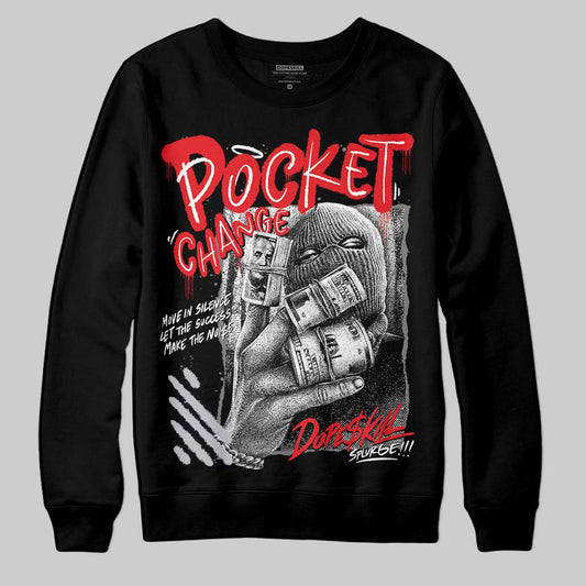 Grey Sneakers DopeSkill Sweatshirt Pocket Change Graphic Streetwear - black