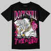 Rick Owens Pink Leather Low Sneakers DopeSkill T-Shirt Sorry I've Been Trappin Graphic Streetwear - Black