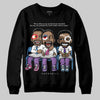 PURPLE Sneakers DopeSkill Sweatshirt First Sunday Graphic Streetwear - Black