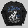 Jordan 1 Low Travis Scott x Fragment DopeSkill Long Sleeve T-Shirt Flexin' Graphic Streetwear - Black