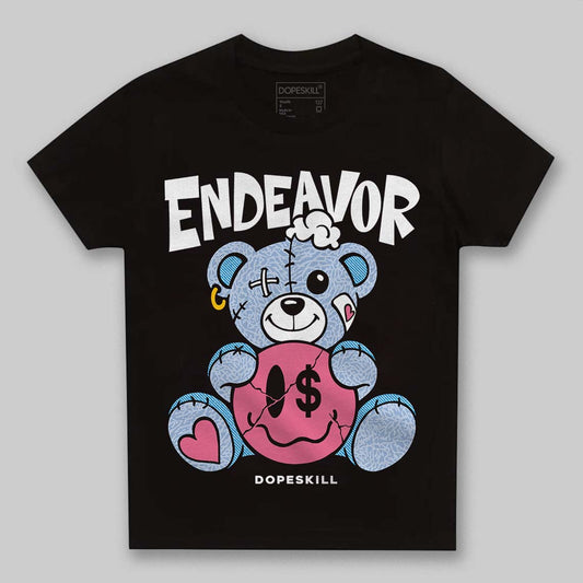 Jordan 3 GS “Cobalt Bliss” DopeSkill Toddler Kids T-shirt Endeavor Graphic Streetwear - Black