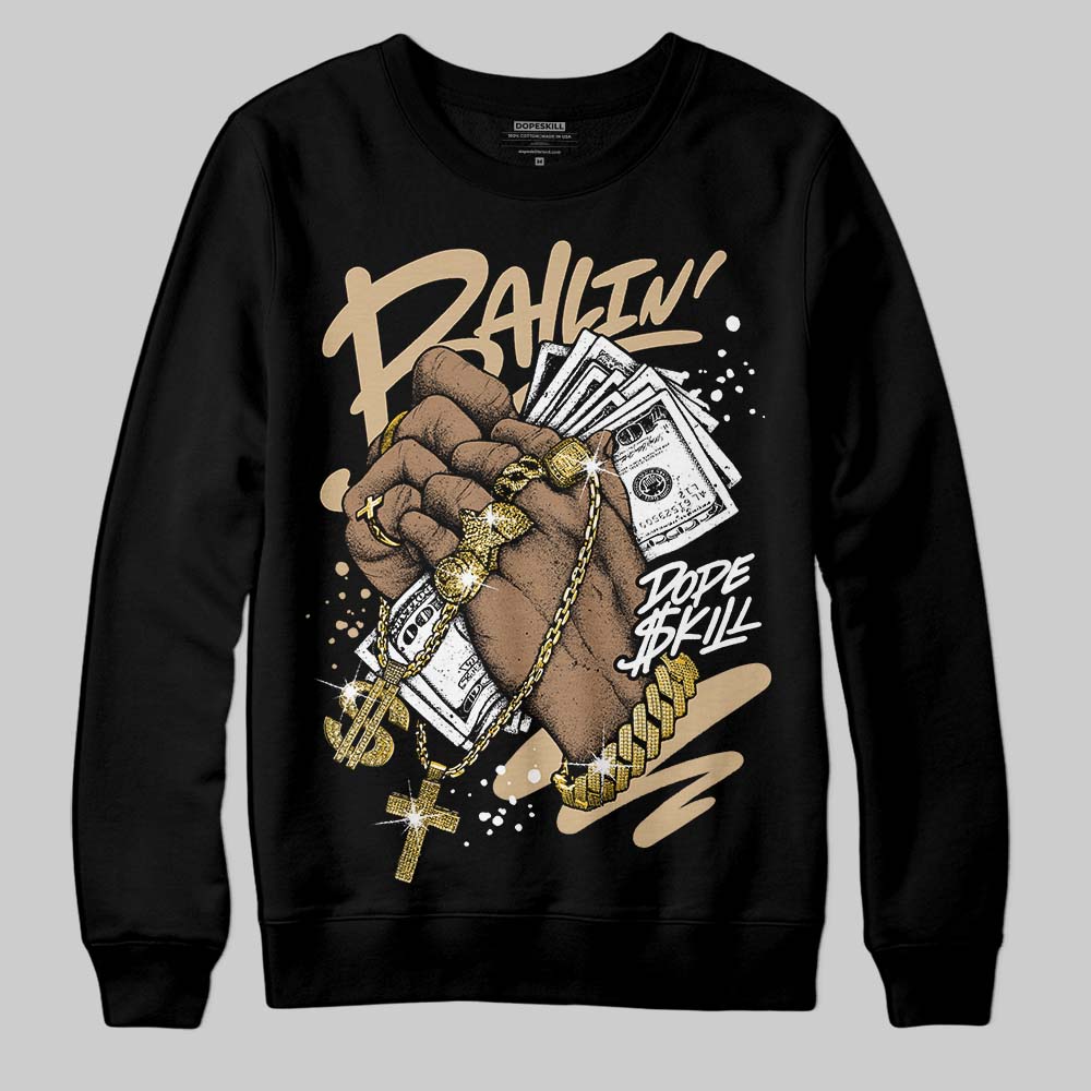TAN Sneakers DopeSkill Sweatshirt Always Ballin' Graphic Streetwear - Black