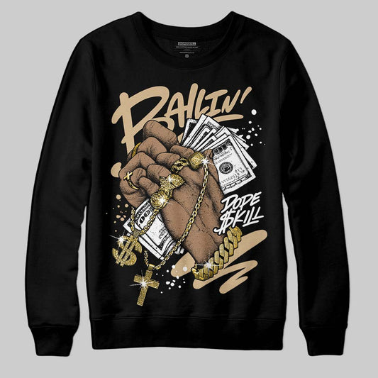 TAN Sneakers DopeSkill Sweatshirt Always Ballin' Graphic Streetwear - Black