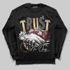Jordan 12 Retro 'Taxi' 2025 DopeSkill Long Sleeve T-Shirt Trust No One Graphic Streetwear - Black