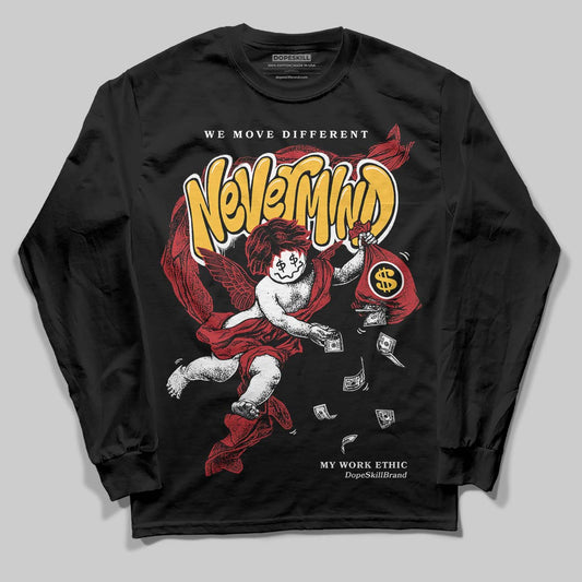 Jordan 14 Golf “Last Shot” DopeSkill Long Sleeve T-Shirt Nevermind Graphic Streetwear - Black