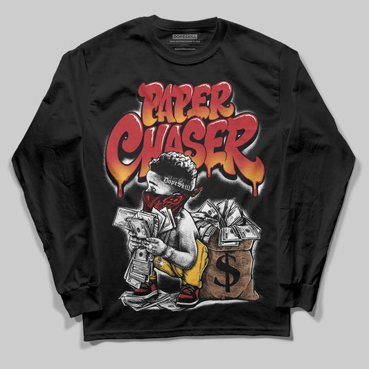 Jordan 14 Golf “Last Shot” DopeSkill Long Sleeve T-Shirt Paper Chaser Boy Graphic Streetwear - Black