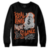Jordan 3 Georgia Peach DopeSkill Sweatshirt Real Ones Move In Silence Graphic Streetwear - Black