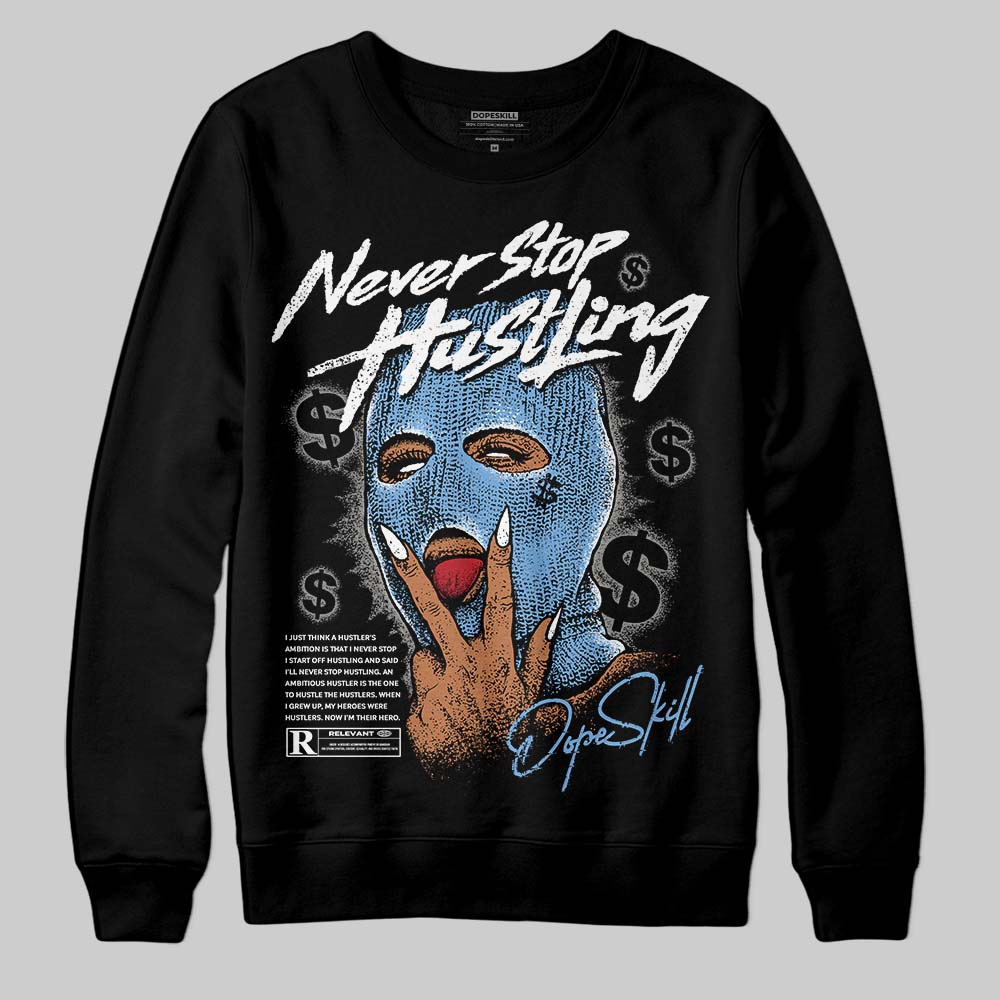 Jordan 12 Retro 'Melo' DopeSkill Sweatshirt Never Stop Hustling Graphic Streetwear - black