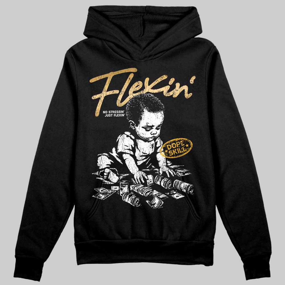 Jordan 12 Retro 'Taxi' 2025 DopeSkill Hoodie Sweatshirt Flexin' Graphic Streetwear - Black