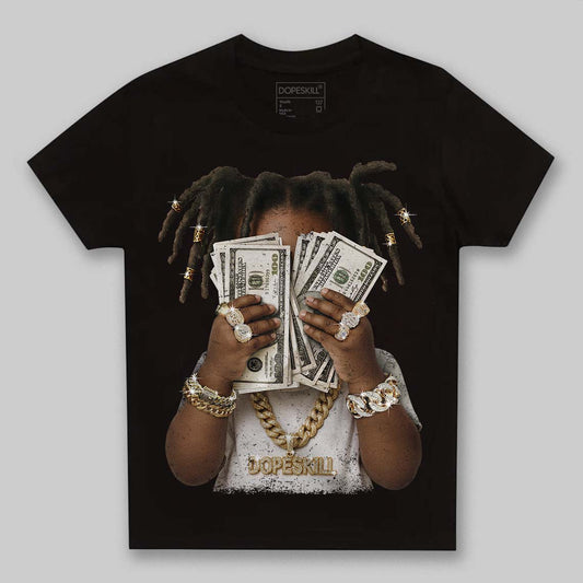 Jordan 10 OG “Steel” DopeSkill Toddler Kids T-shirt Rich Youth Graphic Streetwear - Black