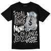 Jordan 11 Cool Grey DopeSkill T-Shirt Real Ones Move In Silence Graphic, hiphop tees, grey graphic tees, sneakers match shirt - Black