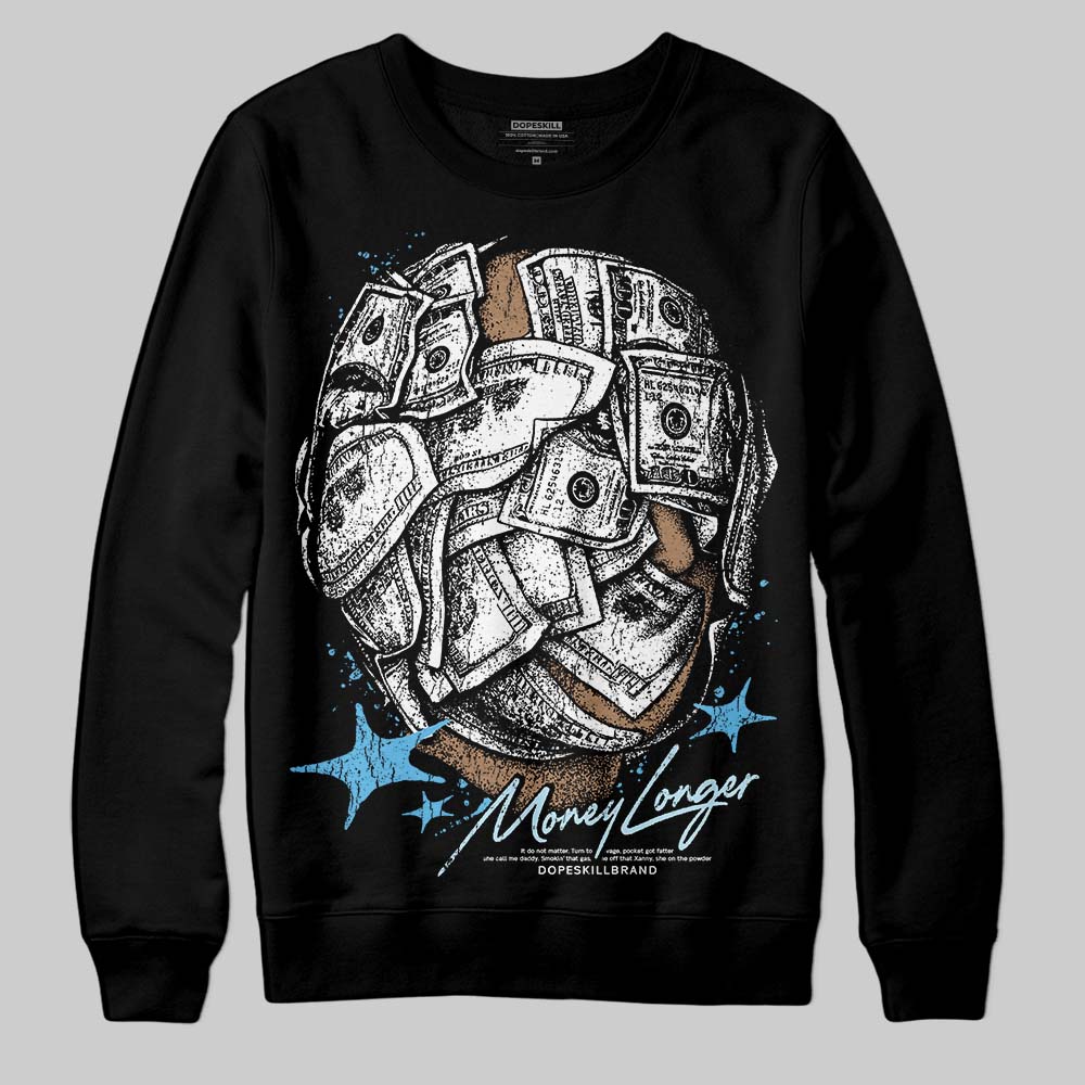 Jordan 11 Retro Legend Blue DopeSkill Sweatshirt Money Longer Graphic Streetwear - Black