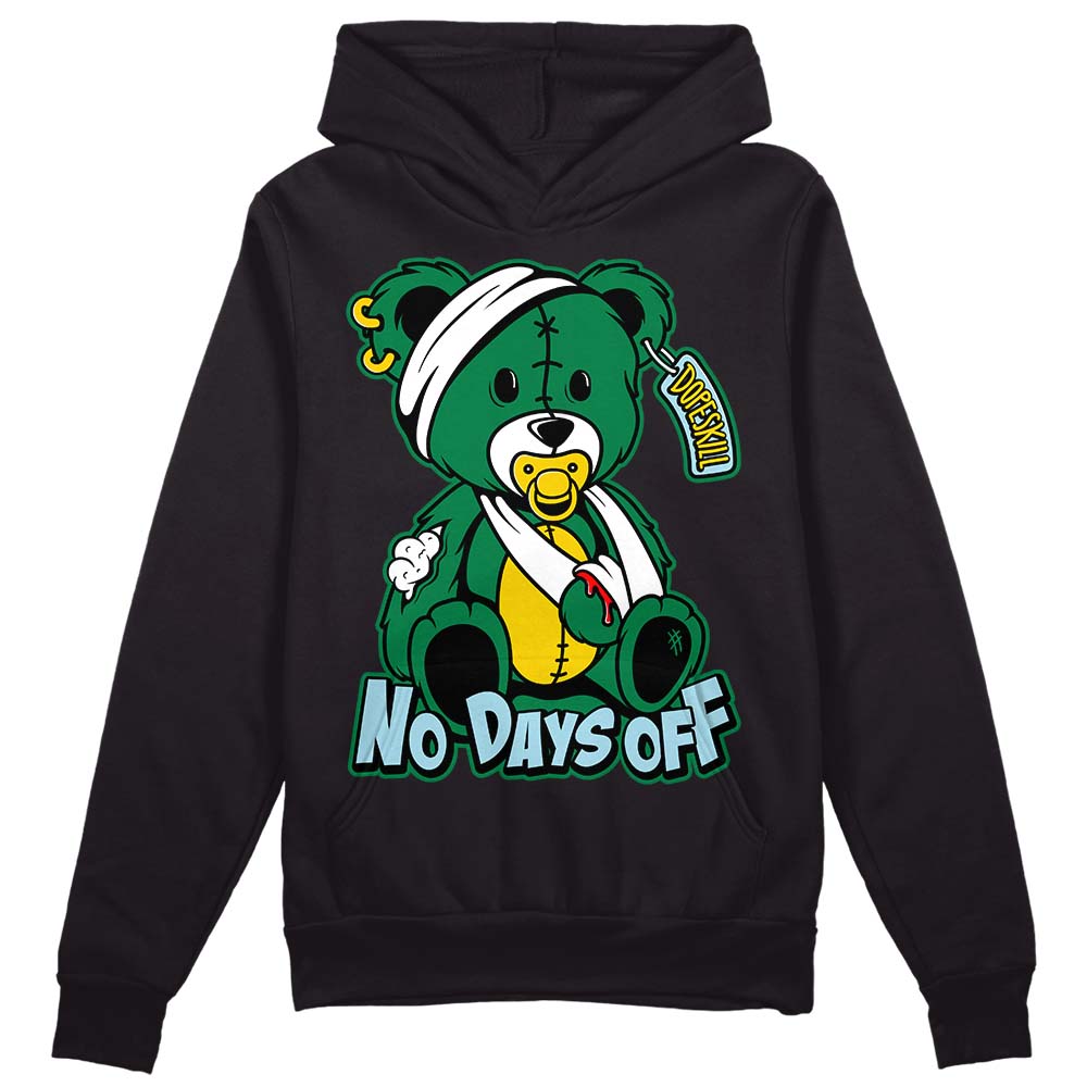 Jordan 5 “Lucky Green” DopeSkill Hoodie Sweatshirt Hurt Bear Graphic Streetwear - Black