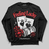 Dunk Low Panda White Black DopeSkill Long Sleeve T-Shirt Feeling Lucky Graphic Streetwear - Black
