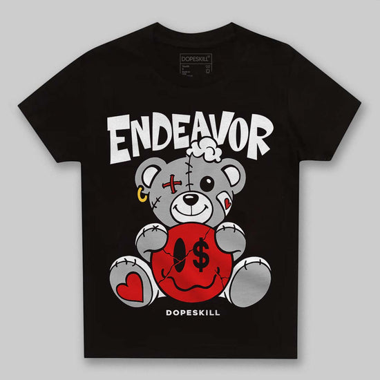 Black and White Sneakers DopeSkill Toddler Kids T-shirt Endeavor Graphic Streetwear - Black