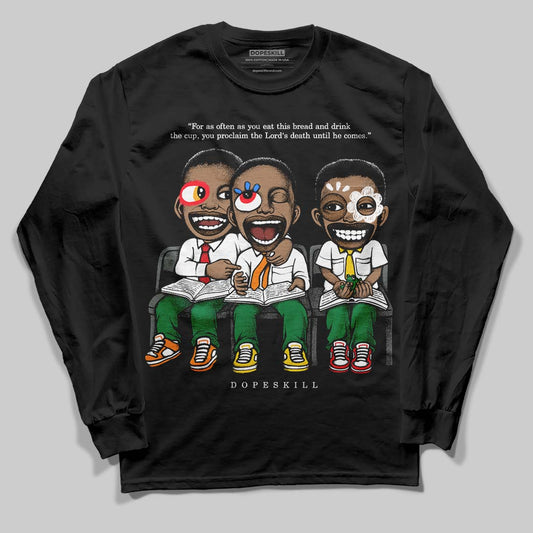 Jordan 5 “Lucky Green” DopeSkill Long Sleeve T-Shirt First Sunday Graphic Streetwear - Black
