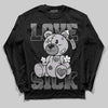 Grey Sneakers DopeSkill Long Sleeve T-Shirt Love Sick Graphic Streetwear - Black