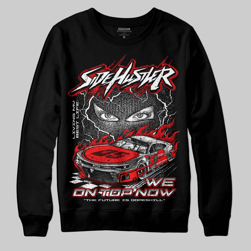 Dunk Low Panda White Black DopeSkill Sweatshirt New Side Hustler Graphic Streetwear - Black