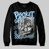 University Blue Sneakers DopeSkill Sweatshirt Pocket Change Graphic Streetwear - Black