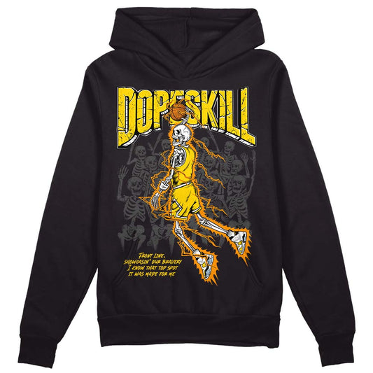 Jordan 6 “Yellow Ochre” DopeSkill Hoodie Sweatshirt Thunder Dunk Graphic Streetwear - Black